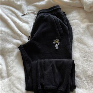 Stylish Black Jogger Pants with Logo